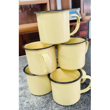 Enamel Tea cup - 1 cup - Cream