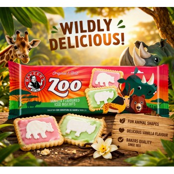 Bakers Iced Zoo Biscuits 150g