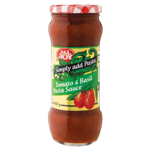 All Joy Pasta Sauce Tomato & Basil 440g
