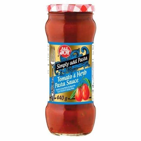 All Joy Pasta Sauce Tomato & Herb 440g