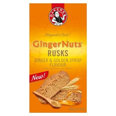 Bakers Ginger Nuts Rusks 450g