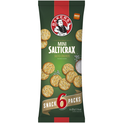 Bakers Salticrax Minis (6x 33g)