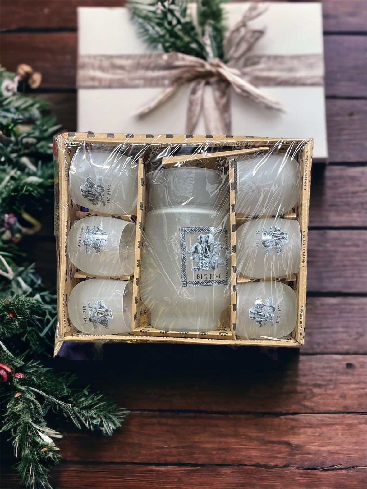 Big 5 Water Jug + set of 6 glasses