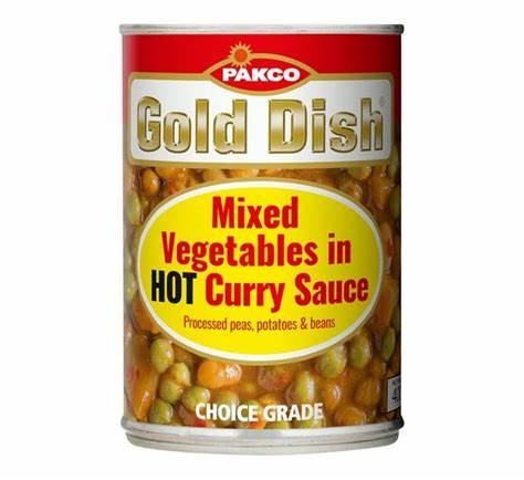 Gold Dish Mixed Veg in Curry Sauce Hot 415g