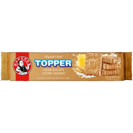 Bakers Toppers Custard 125g ( Buy 1 Get 1 Free)