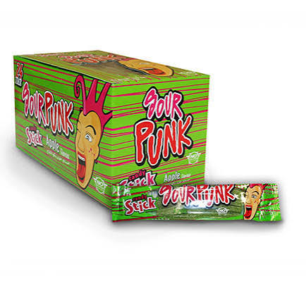 Sour Punk Apple Flavour Candy Stick 40g