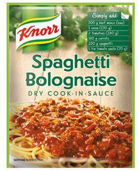 KNORR COOK IN SAUCE - SPAGHETTI BOLOGNAISE