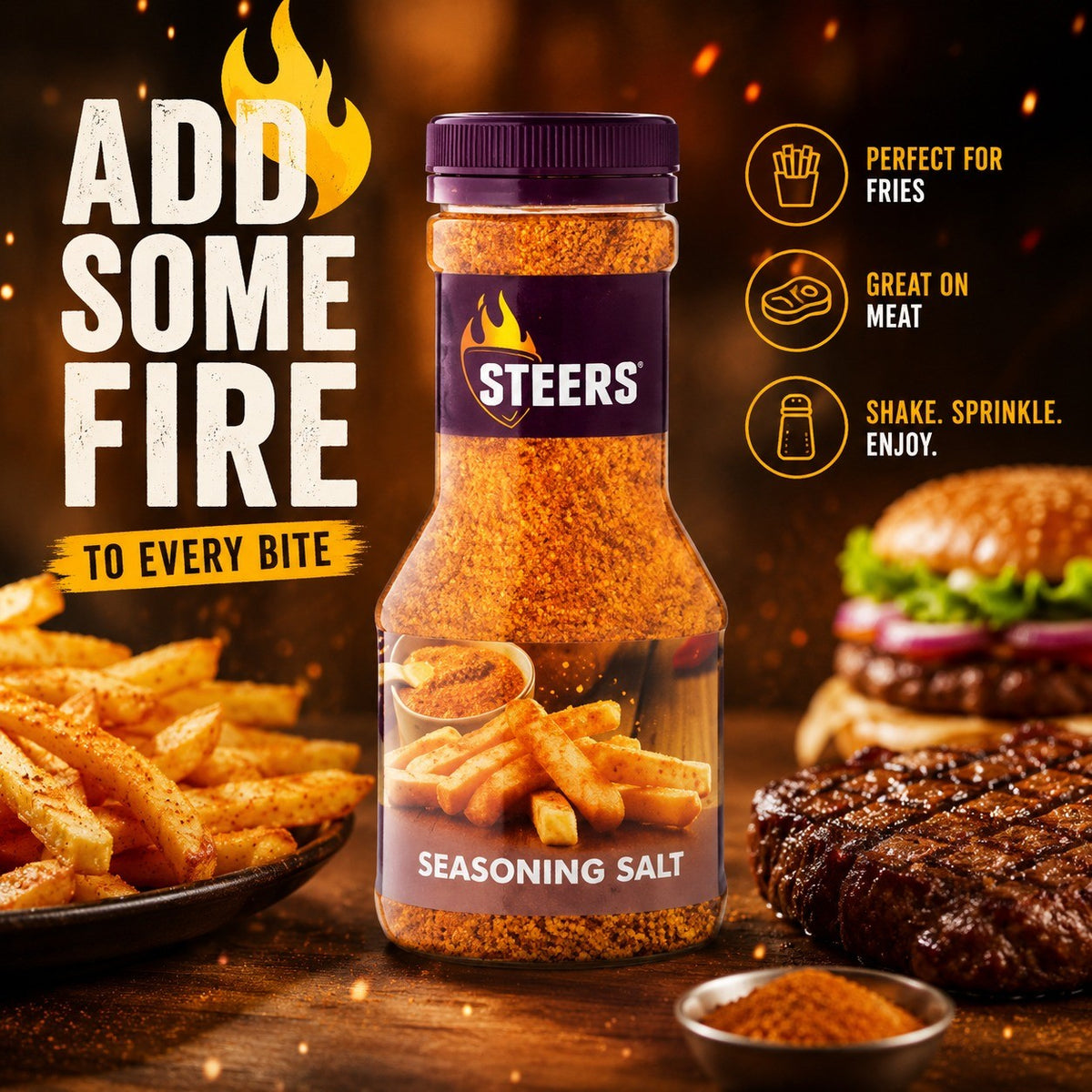 Steers Seasoning Salt 225g