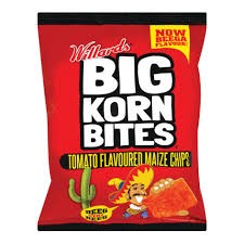 Willards Big Korn Bites - Tomato 120g
